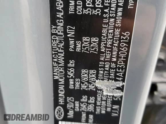 2023 Hyundai Santa Cruz SE z VIN 5NTJA4AE3PH069136, wystawiony jako Copart lot #66968315 z przebiegiem 29 991 mil mil oraz Czysty tytuł • Clean title. Historia ofert i sprzedaży dostępna na DreamBid. Obrazek 12.