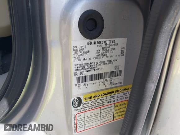 ✅ 2015 Lincoln Navigator • VIN: 5LMJJ2HTXFEJ09131 • Lot: 41807356. Wystawiony na IAAI z przebiegiem 106 680 mil. Bezpłatny archiwum sprzedaży aukcyjnych z USA i szczegółowy raport historii pojazdu na DreamBid. Zdjęcie 9.