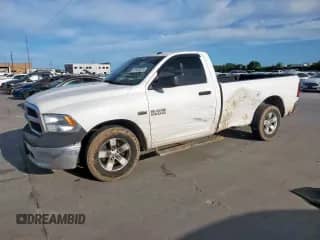 2016 Ram 1500 Tradesman with VIN 3C6JR6DT9GG157461, listed as a Copart auction lot 57524975 with 109,355 mi miles and Salvage title. Bid and sale history available at DreamBid. Image 1.