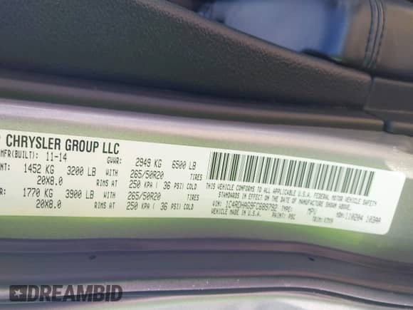 2015 Dodge Durango SXT z VIN 1C4RDHAG9FC689792, wystawiony jako IAAI lot #43184445 z przebiegiem 161 938 mil mil oraz . Historia ofert i sprzedaży dostępna na DreamBid. Obrazek 9.