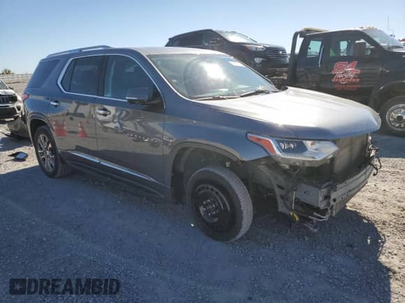 2018 Chevrolet Traverse Premier z VIN 1GNEVJKW2JJ182964, wystawiony jako Copart lot #86875655 z przebiegiem 97 375 mil mil oraz Szkoda całkowita • Salvage title. Historia ofert i sprzedaży dostępna na DreamBid. Obrazek 4.