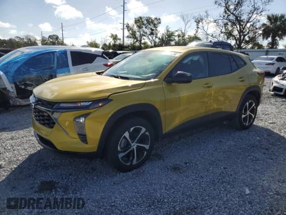 2024 Chevrolet Trax 1RS с VIN KL77LGE29RC163974, выставлен на аукционе Copart как лот 85570285 с пробегом 11 942 миль миль и Списание • Salvage title. История ставок и продаж доступна на DreamBid. Изображение 1.