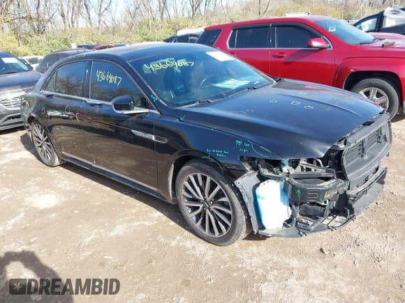 ✅ 2018 Lincoln Continental Select • VIN: 1LN6L9SK7J5601183 • Lot: 43664087. Listed on IAAI with 119,868 mi. Free auction sales archive from the USA and detailed vehicle history report at DreamBid. Image 1.