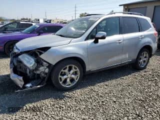2015 Subaru Forester Touring with VIN JF2SJAWC7FH822917, listed as a Copart auction lot 81325085 with 110,763 mi miles and Salvage title. Bid and sale history available at DreamBid. Image 1.