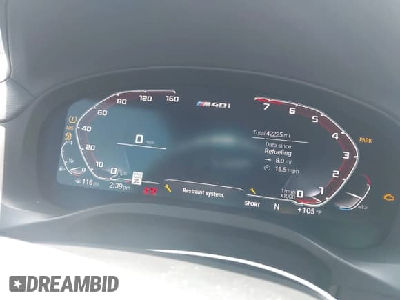 ✅ 2020 BMW X3 M40i • VIN: 5UXTY9C00L9B03829 • Лот: 42196074. Опубликован ранее на IAAI с пробегом 42 225 миль. Бесплатный доступ к архиву аукционных продаж из США и подробный отчёт об истории автомобиля на DreamBid. Изображение 7.