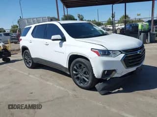 ✅ 2020 Chevrolet Traverse RS • VIN: 1GNERJKW9LJ268831 • Lot: 42691827. Listed on IAAI with 58,286 mi. Free auction sales archive from the USA and detailed vehicle history report at DreamBid. Image 1.