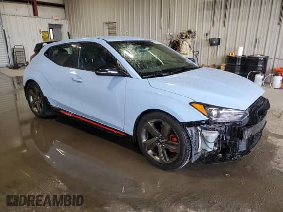 2020 Hyundai Veloster z VIN KMHT36AH1LU004241, wystawiony jako Copart lot #43707355 z przebiegiem 57 759 mil mil oraz Szkoda całkowita • Salvage title. Historia ofert i sprzedaży dostępna na DreamBid. Obrazek 4.
