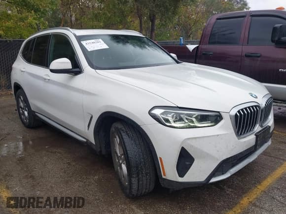 ✅ 2023 BMW X3 sDrive30i • VIN: 5UX43DP07P9R81163 • Lot: 43540301. Wystawiony na IAAI z przebiegiem 60 756 mil. Bezpłatny archiwum sprzedaży aukcyjnych z USA i szczegółowy raport historii pojazdu na DreamBid. Zdjęcie 1.