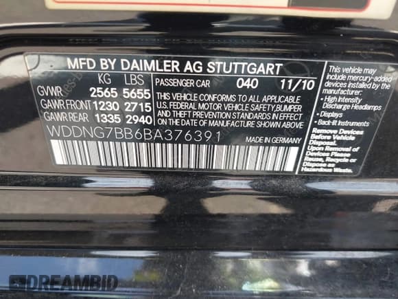 ✅ 2011 Mercedes-Benz S 550 • VIN: WDDNG7BB6BA376391 • Lot: 42194178. Wystawiony na IAAI z przebiegiem 98 744 mil. Bezpłatny archiwum sprzedaży aukcyjnych z USA i szczegółowy raport historii pojazdu na DreamBid. Zdjęcie 9.