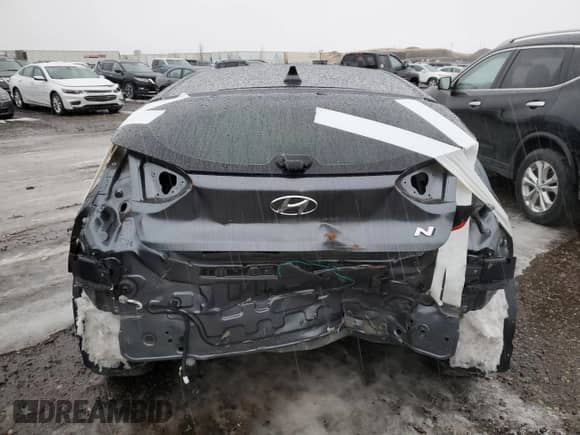 2021 Hyundai Veloster with VIN KMHT36AHXMU010881, listed as a Copart auction lot 87908305 with 25,683 mi miles and Salvage title. Bid and sale history available at DreamBid. Image 6.