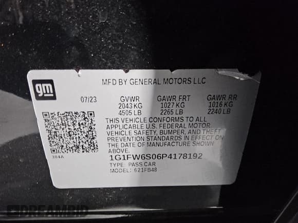✅ 2023 Chevrolet Bolt EV 1LT • VIN: 1G1FW6S06P4178192 • Lot: 80937384. Wystawiony na Copart z przebiegiem 23 440 mil. Bezpłatny archiwum sprzedaży aukcyjnych z USA i szczegółowy raport historii pojazdu na DreamBid. Zdjęcie 12.