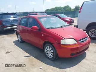 2007 Chevrolet Aveo LS with VIN KL1TD666X7B730276, listed as a IAAI auction lot 42793527 with 142,003 mi miles and . Bid and sale history available at DreamBid. Image 1.