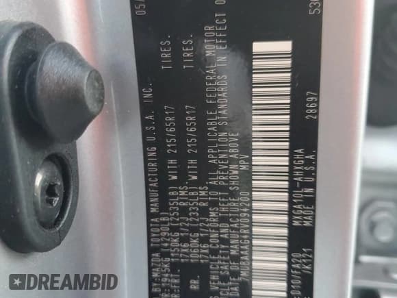 ✅ 2024 Toyota Corolla Cross LE • VIN: 7MUBAAAG4RV094200 • Lot: 92809965. Listed on Copart with 20,150 mi. Free auction sales archive from the USA and detailed vehicle history report at DreamBid. Image 12.