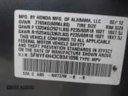 ✅ 2012 Honda Pilot EX • VIN: 5FNYF4H43CB041096 • Лот: 43665507. Опубликован ранее на IAAI с пробегом 146 265 миль. Бесплатный доступ к архиву аукционных продаж из США и подробный отчёт об истории автомобиля на DreamBid. Изображение 9.