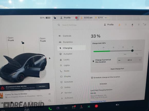 ✅ 2024 Tesla Model Y Performance • VIN: 7SAYGDEF9RF054062 • Lot: 43471873. Wystawiony na IAAI z przebiegiem 7 148 mil. Bezpłatny archiwum sprzedaży aukcyjnych z USA i szczegółowy raport historii pojazdu na DreamBid. Zdjęcie 17.