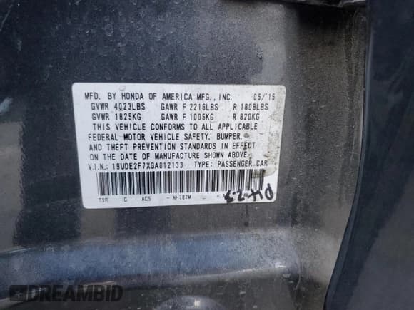 ✅ 2016 Acura ILX Premium • VIN: 19UDE2F7XGA012133 • Lot: 84810175. Wystawiony na Copart z przebiegiem 110 973 mil. Bezpłatny archiwum sprzedaży aukcyjnych z USA i szczegółowy raport historii pojazdu na DreamBid. Zdjęcie 12.