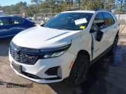 ✅ 2024 Chevrolet Equinox RS • VIN: 3GNAXWEG8RS129819 • Lot: 43454214. Listed on IAAI with 34,199 mi. Free auction sales archive from the USA and detailed vehicle history report at DreamBid. Image 2.