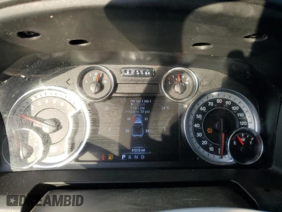 ✅ 2021 Ram 1500 Tradesman • VIN: 1C6RR7FGXMS577467 • Lot: 82380064. Listed on Copart with 47,215 mi. Free auction sales archive from the USA and detailed vehicle history report at DreamBid. Image 9.