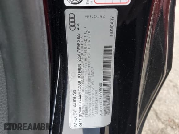 ✅ 2018 Audi A3 Cabriolet Premium • VIN: WAU6ULFF7J1005040 • Лот: 88740885. Опубликован ранее на Copart с пробегом 71 689 миль. Бесплатный доступ к архиву аукционных продаж из США и подробный отчёт об истории автомобиля на DreamBid. Изображение 12.