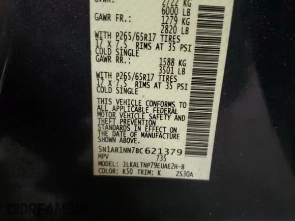 ✅ 2011 Nissan Pathfinder SV • VIN: 5N1AR1NN7BC621379 • Lot: 80108595. Wystawiony na Copart z przebiegiem 171 844 mil. Bezpłatny archiwum sprzedaży aukcyjnych z USA i szczegółowy raport historii pojazdu na DreamBid. Zdjęcie 13.