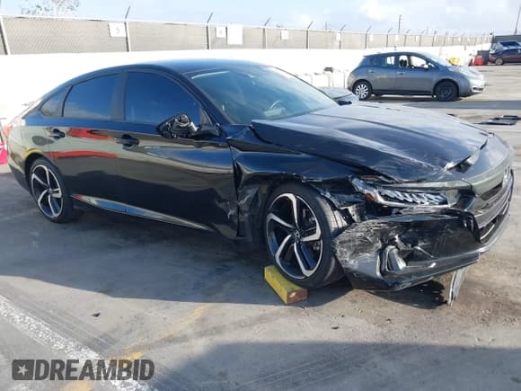 ✅ 2022 Honda Accord Sport SE • VIN: 1HGCV1F40NA017494 • Лот: 43440613. Опубликован ранее на IAAI с пробегом 59 676 миль. Бесплатный доступ к архиву аукционных продаж из США и подробный отчёт об истории автомобиля на DreamBid. Изображение 1.