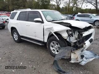 ✅ 2018 Toyota 4Runner Limited • VIN: JTEZU5JR0J5180005 • Lot: 43548531. Listed on IAAI with 127,157 mi. Free auction sales archive from the USA and detailed vehicle history report at DreamBid. Image 1.