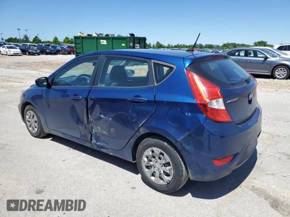 2017 Hyundai Accent SE with VIN KMHCT5AE7HU313283, listed as a Copart auction lot 58184555 with 130,763 mi miles and Salvage title. Bid and sale history available at DreamBid. Image 2.