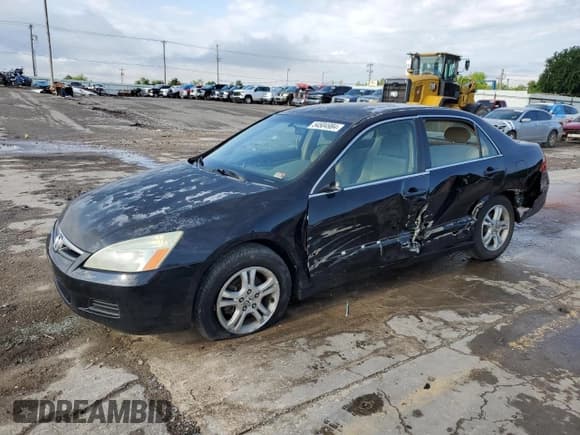 ✅ 2006 Honda Accord LX SE • VIN: 1HGCM55396A164885 • Lot: 54504984. Listed on Copart with 296,276 mi. Free auction sales archive from the USA and detailed vehicle history report at DreamBid. Image 1.
