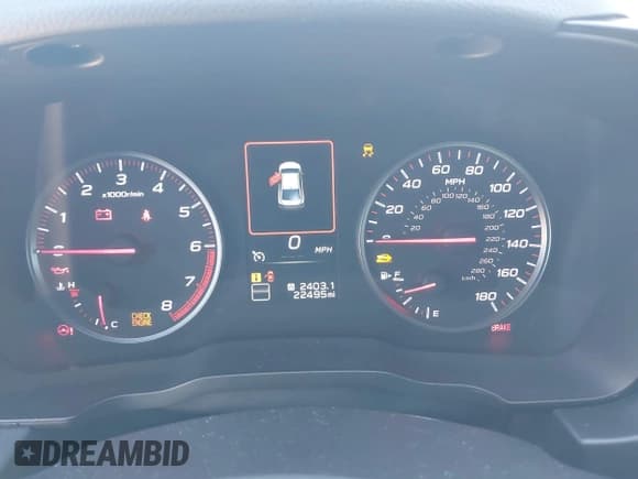 ✅ 2023 Subaru WRX Premium • VIN: JF1VBAF61P9816597 • Lot: 43588110. Listed on IAAI with 22,495 mi. Free auction sales archive from the USA and detailed vehicle history report at DreamBid. Image 7.