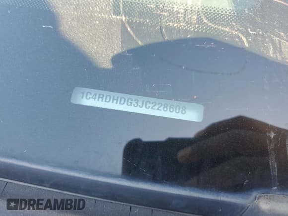 ✅ 2018 Dodge Durango GT • VIN: 1C4RDHDG3JC228608 • Lot: 87489355. Listed on Copart with 170,004 mi. Free auction sales archive from the USA and detailed vehicle history report at DreamBid. Image 13.