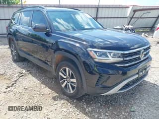 ✅ 2022 Volkswagen Atlas SE • VIN: 1V2LP2CA1NC502304 • Lot: 42828374. Listed on IAAI with 60,782 mi. Free auction sales archive from the USA and detailed vehicle history report at DreamBid. Image 1.