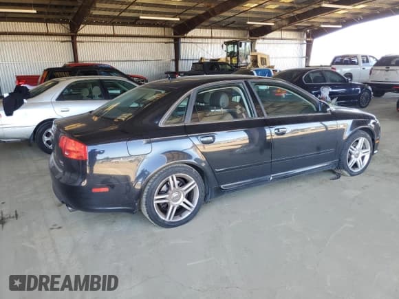 ✅ 2008 Audi A4 2.0T • VIN: WAUDF78E38A014387 • Lot: 45730595. Listed on Copart with 165,081 mi. Free auction sales archive from the USA and detailed vehicle history report at DreamBid. Image 3.