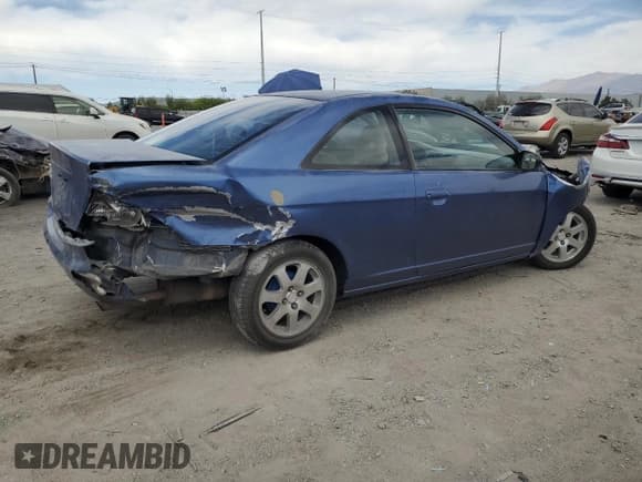 ✅ 2003 Honda Civic LX • VIN: 1HGEM22593L049233 • Lot: 66683145. Listed on Copart with Not provided. Free auction sales archive from the USA and detailed vehicle history report at DreamBid. Image 3.