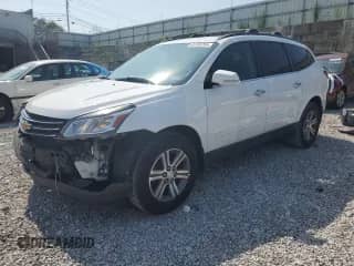 2017 Chevrolet Traverse LT z VIN 1GNKRGKD2HJ148347, wystawiony jako Copart lot #65760765 z przebiegiem 117 660 mil mil oraz Szkoda całkowita • Salvage title. Historia ofert i sprzedaży dostępna na DreamBid. Obrazek 1.