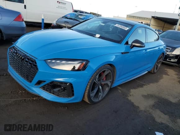 ✅ 2021 Audi RS 5 Sportback • VIN: WUAAWCF54MA902774 • Lot: 74734553. Listed on Copart with 17,108 mi. Free auction sales archive from the USA and detailed vehicle history report at DreamBid. Image 1.