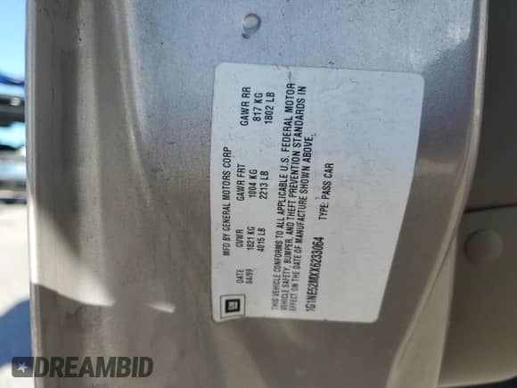 1999 Chevrolet Malibu LS z VIN 1G1NE52MXX6233064, wystawiony jako Copart lot #78757824 z przebiegiem 123 166 mil mil oraz Szkoda całkowita • Salvage title. Historia ofert i sprzedaży dostępna na DreamBid. Obrazek 14.