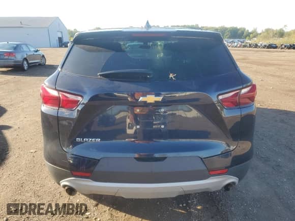 2021 Chevrolet Blazer LT with VIN 3GNKBBRAXMS529732, listed as a Copart auction lot 85881755 with 53,662 mi miles and Salvage title. Bid and sale history available at DreamBid. Image 6.