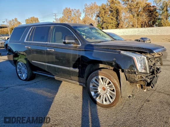 ✅ 2015 Cadillac Escalade Platinum • VIN: 1GYS3PKJ7FR664311 • Lot: 95120325. Listed on Copart with Not provided. Free auction sales archive from the USA and detailed vehicle history report at DreamBid. Image 4.