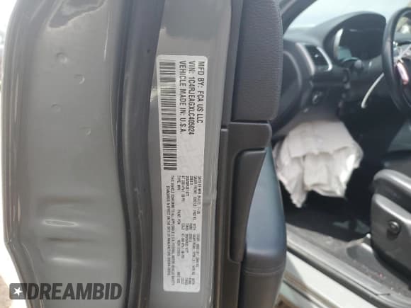 ✅ 2020 Jeep Grand Cherokee Altitude • VIN: 1C4RJEAGXLC405024 • Lot: 58536155. Listed on Copart with 67,441 mi. Free auction sales archive from the USA and detailed vehicle history report at DreamBid. Image 13.