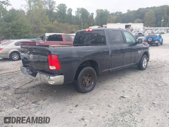 2019 Ram 1500 Big Horn with VIN 1C6RR6TT5KS722049, listed as a IAAI auction lot 43391541 with 92,160 mi miles and . Bid and sale history available at DreamBid. Image 4.