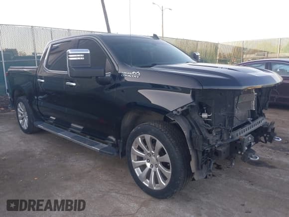 ✅ 2020 Chevrolet Silverado 1500 High Country • VIN: 3GCUYHEL9LG204193 • Lot: 43716850. Listed on IAAI with 112,797 mi. Free auction sales archive from the USA and detailed vehicle history report at DreamBid. Image 1.