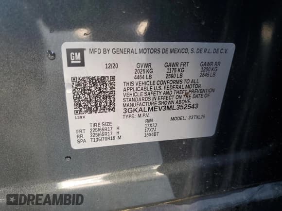 ✅ 2021 GMC Terrain SLE • VIN: 3GKALMEV3ML352543 • Lot: 69729615. Wystawiony na Copart z przebiegiem 30 847 mil. Bezpłatny archiwum sprzedaży aukcyjnych z USA i szczegółowy raport historii pojazdu na DreamBid. Zdjęcie 14.