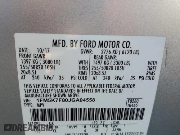 ✅ 2018 Ford Explorer Limited • VIN: 1FM5K7F80JGA04558 • Lot: 89850975. Wystawiony na Copart z przebiegiem 89 888 mil. Bezpłatny archiwum sprzedaży aukcyjnych z USA i szczegółowy raport historii pojazdu na DreamBid. Zdjęcie 13.