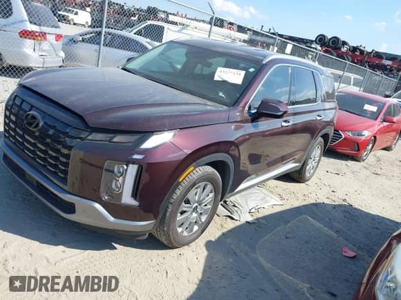 2024 Hyundai Palisade SEL with VIN KM8R24GE9RU740724, listed as a IAAI auction lot 43277234 with 44,963 mi miles and . Bid and sale history available at DreamBid. Image 18.