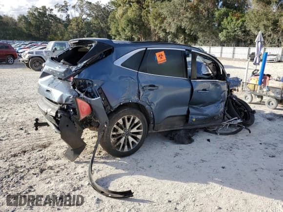 ✅ 2020 Ford Escape Titanium Hybrid • VIN: 1FMCU9DZ4LUC29367 • Lot: 84709314. Listed on Copart with Not provided. Free auction sales archive from the USA and detailed vehicle history report at DreamBid. Image 3.