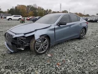 ✅ 2015 Infiniti Q50 • VIN: JN1BV7AP3FM343131 • Lot: 90497795. Listed on Copart with 104,416 mi. Free auction sales archive from the USA and detailed vehicle history report at DreamBid. Image 1.