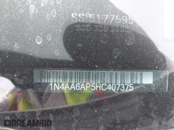 ✅ 2017 Nissan Maxima SL • VIN: 1N4AA6AP5HC407375 • Lot: 42249400. Listed on IAAI with 102,259 mi. Free auction sales archive from the USA and detailed vehicle history report at DreamBid. Image 9.