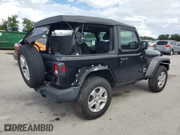 ✅ 2020 Jeep Wrangler Sport S • VIN: 1C4GJXAN3LW227974 • Lot: 85357585. Listed on Copart with 50,786 mi. Free auction sales archive from the USA and detailed vehicle history report at DreamBid. Image 3.