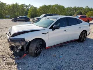 2024 Hyundai Sonata N Line with VIN KMHL54JC1RA388549, listed as a Copart auction lot 72095935 with 13,874 mi miles and Salvage title. Bid and sale history available at DreamBid. Image 1.