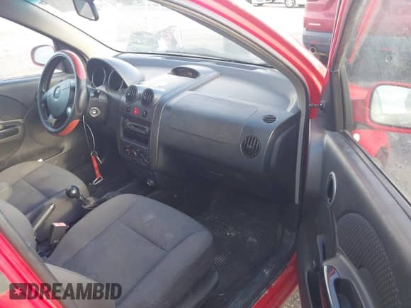 2008 Chevrolet Aveo LS with VIN KL1TD66618B118856, listed as a IAAI auction lot 42977107 with Not provided miles and . Bid and sale history available at DreamBid. Image 5.